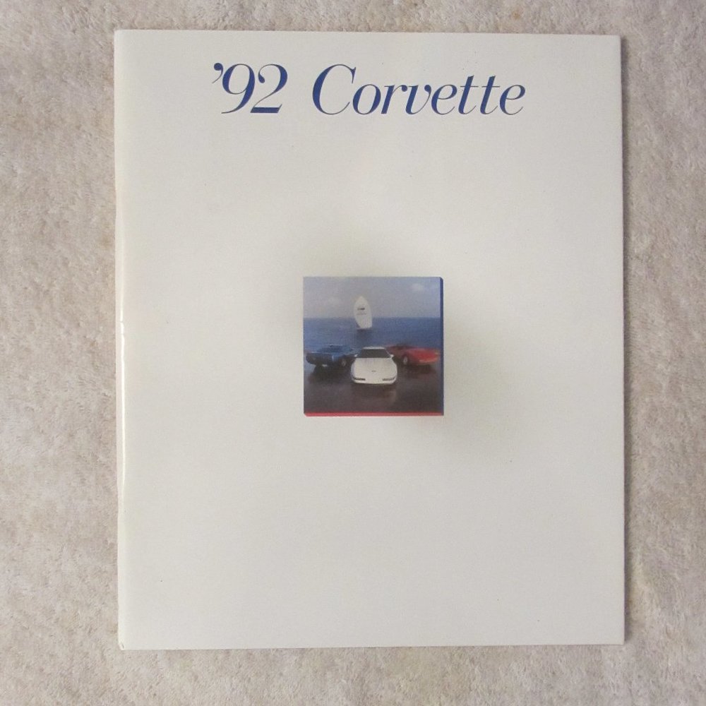 corvette brochure 1992 corvette